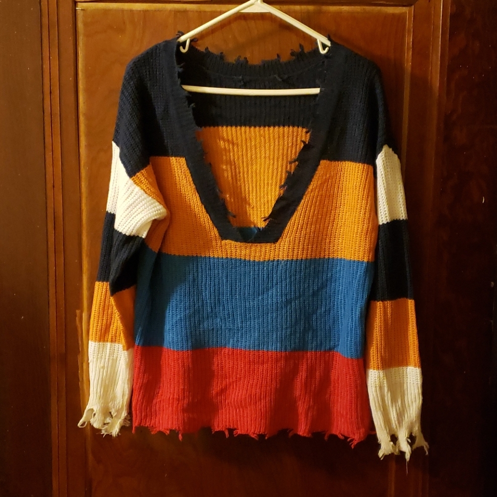 Made to Look Tattered Sweater